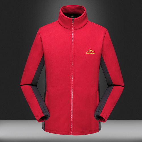 CavalryWolf户外加厚抓绒衣代发双层加绒外套秋冬保暖摇粒绒立领