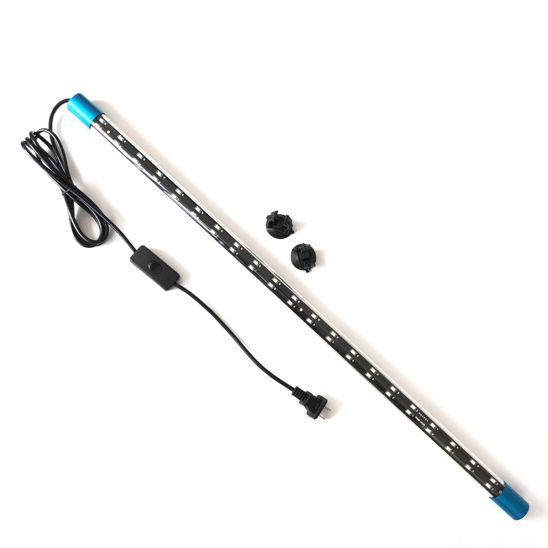 【全网热销】鱼缸灯LED潜水灯三段变色照明灯水族箱T8双排龙鱼灯