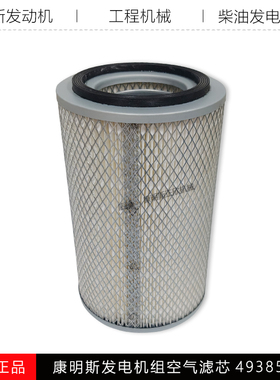 康明斯4BT3.9发动机工程机械KW1524柴油发电机组空气滤芯C4938598