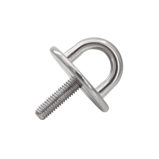 304不锈钢U型承重吊环挂钩 螺丝螺母 吊钩螺丝 吊扇钩带环闭口