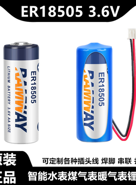 睿奕ER18505插卡智能水表电池3.6V流量计表伺服PLC仪器ER18505H