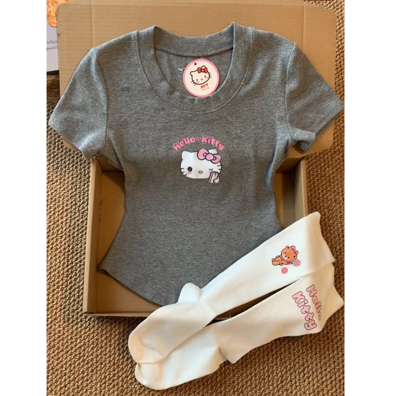 正肩t恤女短袖韩版修身可爱