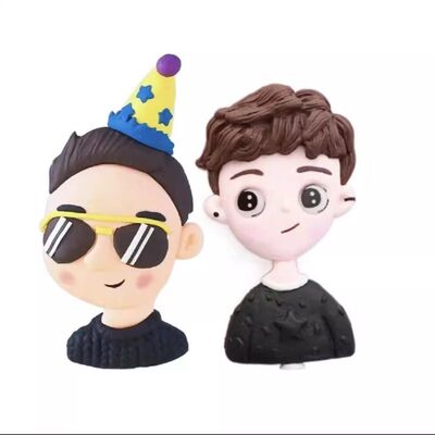 生日蛋糕眼镜玩偶装饰摆件
