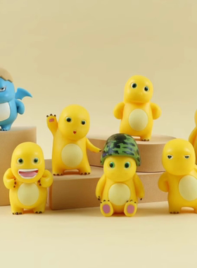 奶龙蛋糕装饰摆件网红森系胖胖可爱恐龙波点蘑菇花朵甜品台插件