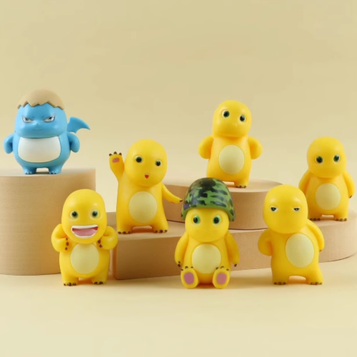 奶龙蛋糕装饰摆件网红森系胖胖可爱恐龙波点蘑菇花朵甜品台插件