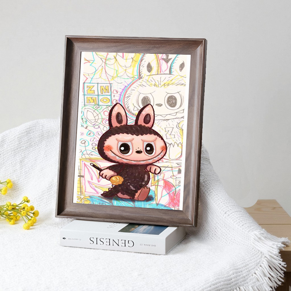 拉布布國潮客廳裝飾畫臥室玄關