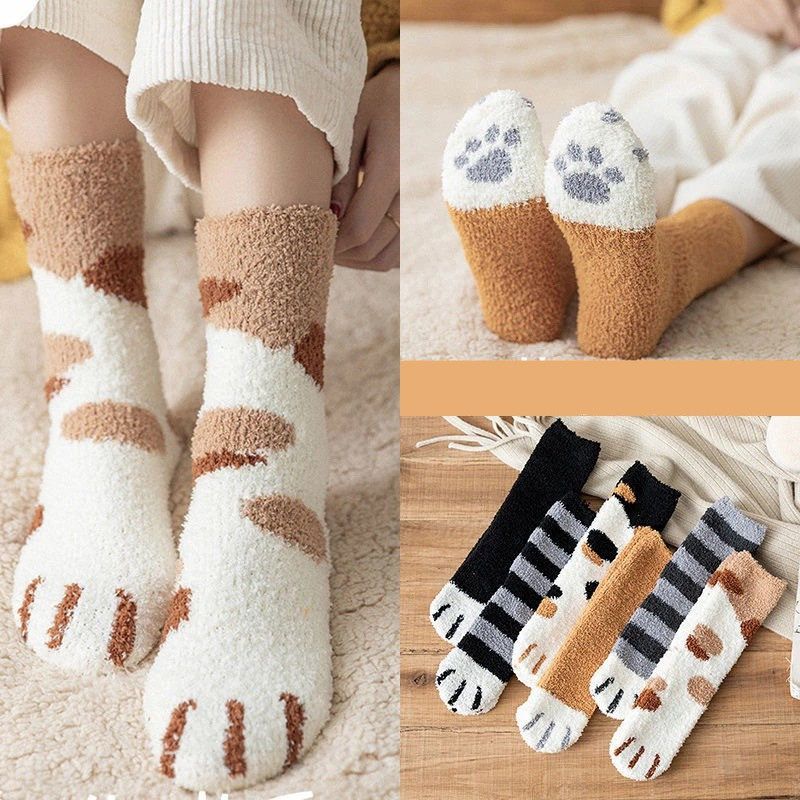 dreamlikelin-calcetines blancos de dibujos animados kawaii p