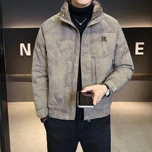 高端羽绒服男冬季 潮牌痞帅加厚保暖袄子高级感羽绒男外套 2025新款