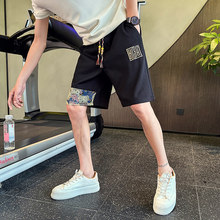 2025夏季新款男士短裤中国风潮牌高级感刺绣休闲裤子男痞帅五分裤