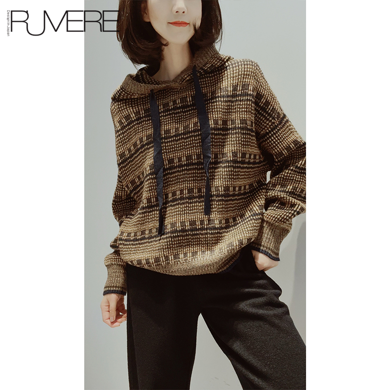 费尔岛精纺羊毛连帽衫