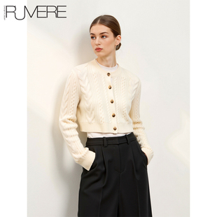 VTG北欧风开衫 戎美 感羊绒羊毛粗绞花 时装 ZZ0721526