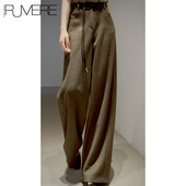 舒适派 含腰带 风行者 高腰 戎美 休闲阔腿裤 视觉拉腿 显瘦