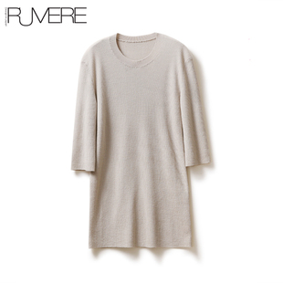 时髦圆领_针织套衫 高支细羊毛 打底 德国OTW®技术 戎美