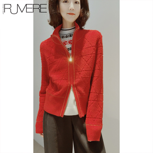 25冬~云感疗愈【100羊绒/高450克/棱格肌】拉链针织/外套开衫毛衣