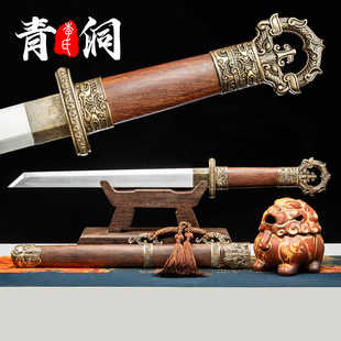 正品龙吟短刀唐横刀高锰钢收藏刀剑刀具防身冷兵器摆设防身未开刃