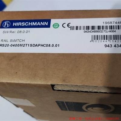 拍前询价:赫斯曼工业交换机RS20-0400M2T1SDAPHC,全新仅开封议