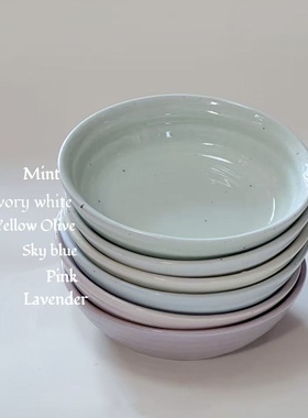 韩国正品进口YENA手作陶瓷麻子工艺餐前碗盘