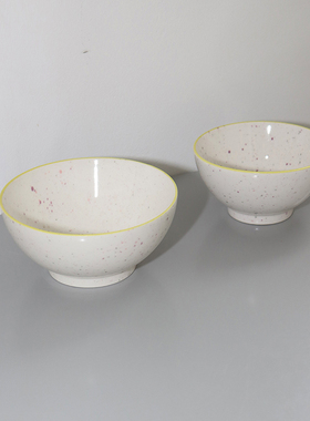 韩国代购make a pottery手作陶瓷泼墨韩式米饭碗手绘瓷器map