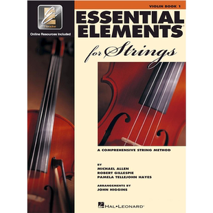 现货 英文原版 Essential Elements for Strings – Violin Book 1 with Online Resources 弦乐基本教程 小提琴 一冊 Hal Leonard
