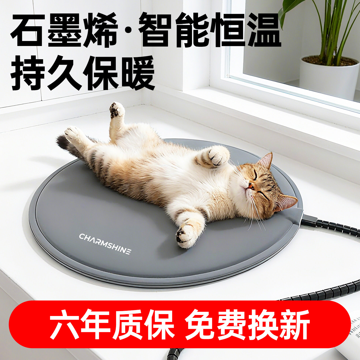 宠物猫狗电热毯可控温石墨烯加热垫豚鼠刺猬兔冬季恒温保暖电热毯