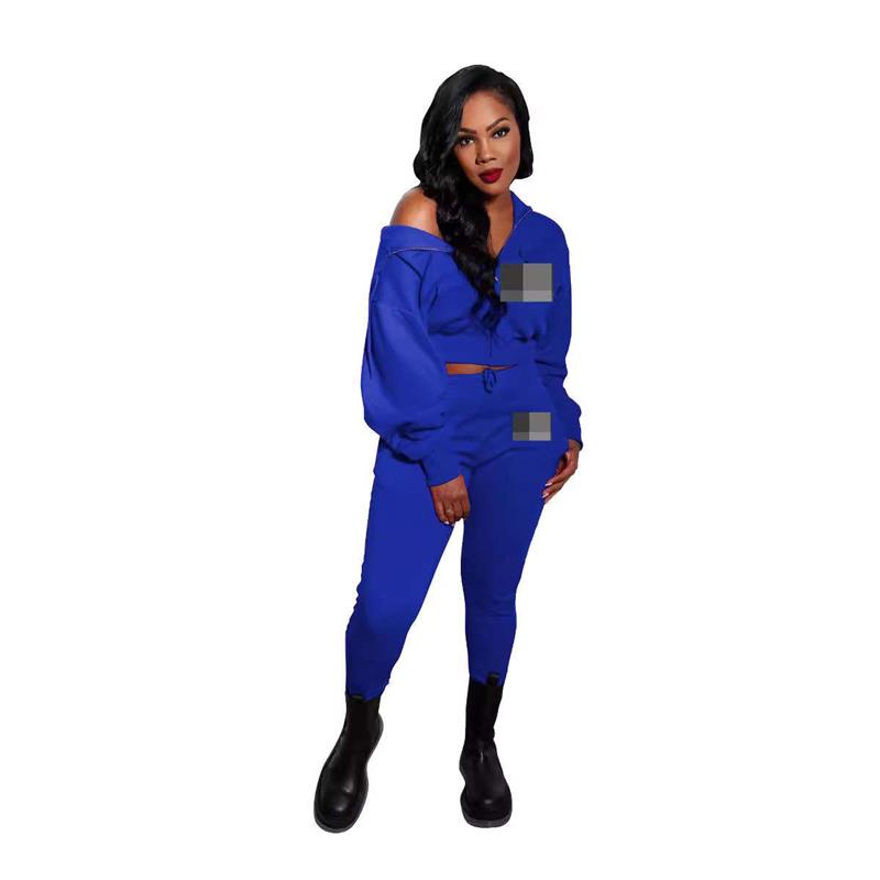 Womens sweatshirt two-piece fleece warm jacket sports