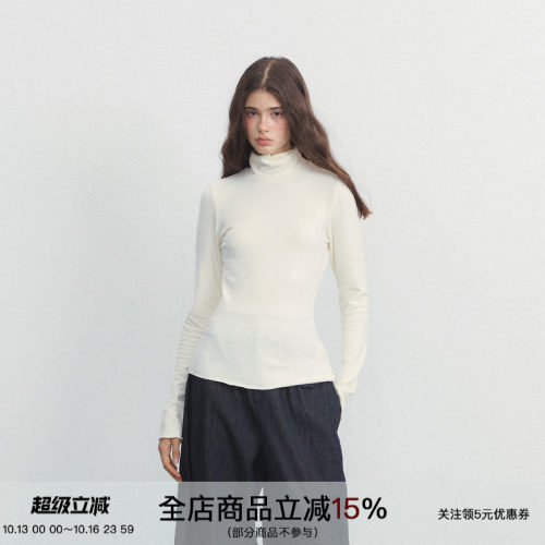 SPEARYOUTH半高领纯色打底衫