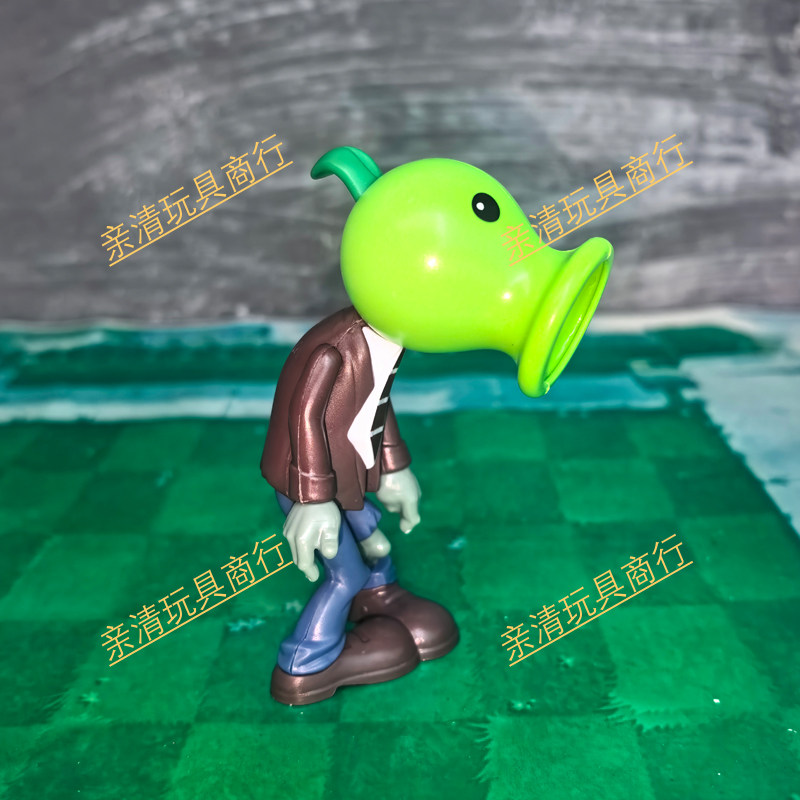 豌豆僵尸新款静态正版植物大战僵尸玩具小推车软超级电能原始豌豆