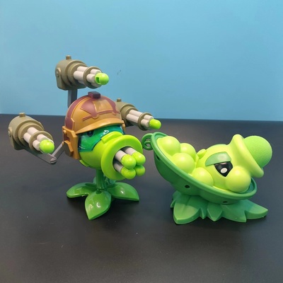 植物大战僵尸新款加特林机枪豌豆射手未来博士僵王儿童男孩玩具