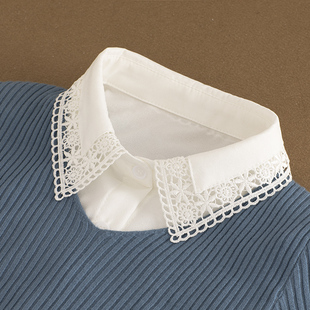 饰衬衣领白色秋冬季 韩版 假领子女百搭假领2021年气质假衣领毛衣装