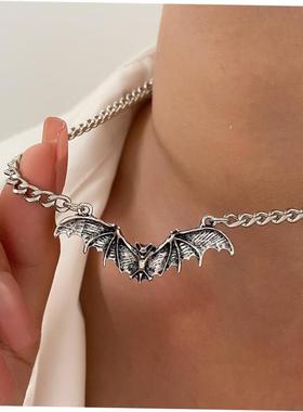黑色蝙蝠项链PunkBlacba