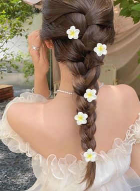 5Pcs/Set Sweet Plumeria Hairpin Hair Clips For Kids Girls Fl