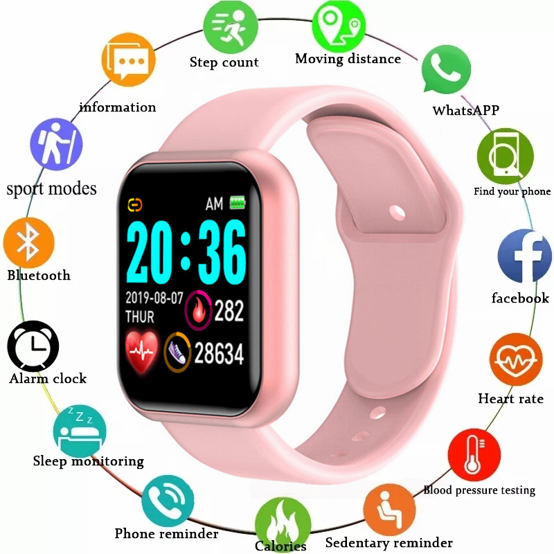 Multifunctional Smart Watch Women Men Bluetooth Connected P