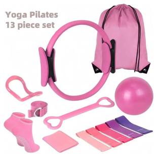 13Pcs/Set Yoga Fitness Kit with Pilates Ring Yoga Ring Ball