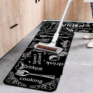 Crystal Pile Carpet Washable Non-slip Kitchen Rug Bathroom R