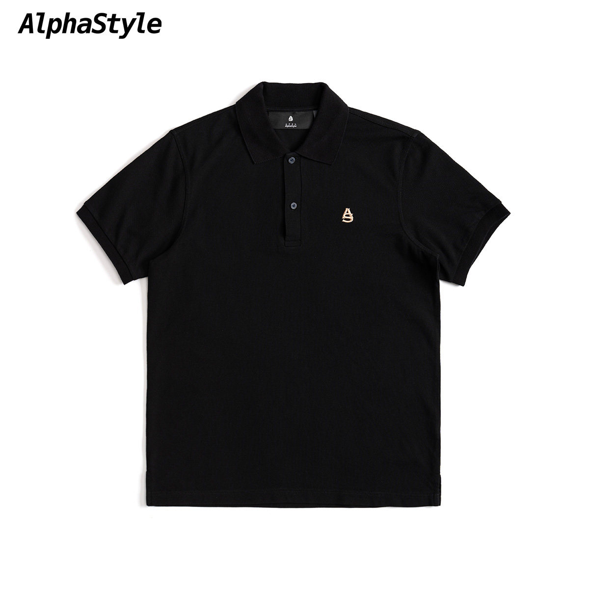 AlphaStyle夏季休闲POLO衫短袖男