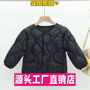 平湖耀炜羽绒服儿童轻薄款服女童男童宝宝小童校服内穿保暖秋冬轻