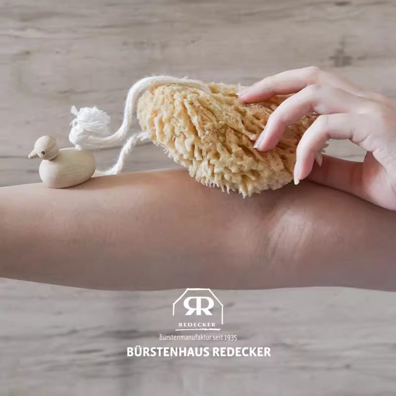 REDECKER天然希腊海绵希腊洗澡宝宝沐浴球儿童搓澡神器洗脸蜂窝