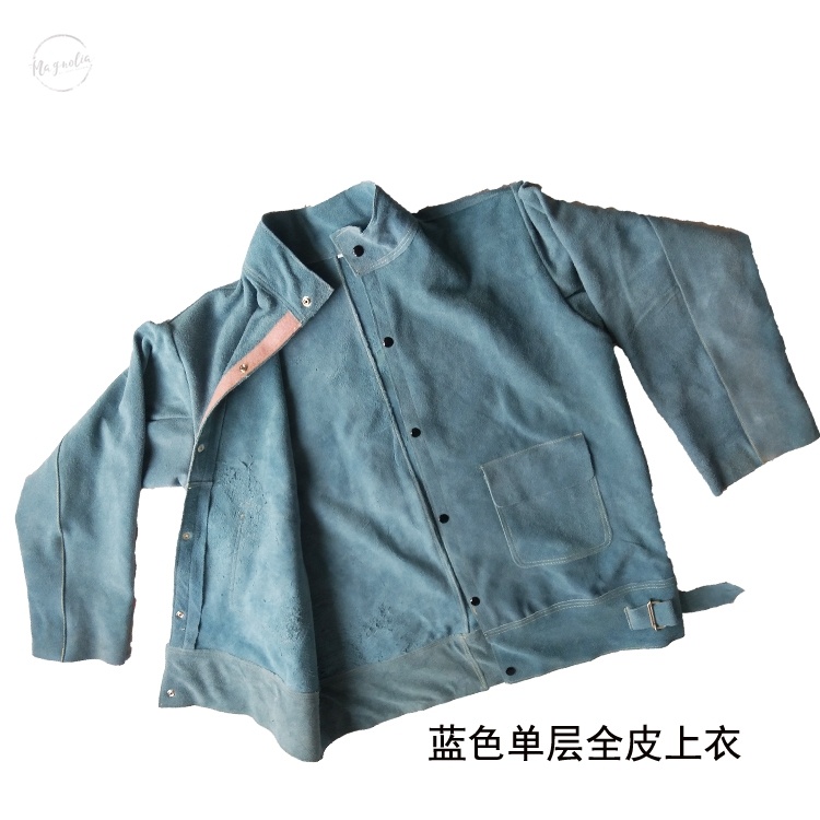 宽松上衣服加厚皮裤衣服电焊火花围裙焊工皮衣工地电力连体款春秋 Изображение 1 宽松上衣服加厚皮裤衣服电焊火花围裙焊工皮衣工地电力连体款春秋 Изображение 1
