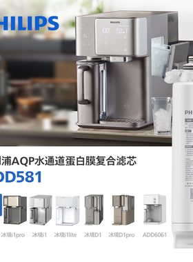 飞利浦净饮复合原装滤芯ADD581ADD580适用冰境系列8600/6876/8608