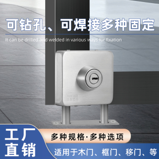 有框门锁不锈钢门地锁玻璃门地插锁带框玻璃门锁单开门锁木门地锁