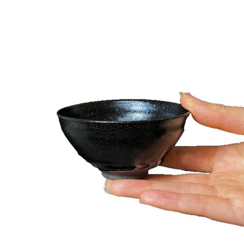 黑油滴建盏纯手工主人杯铁胎原矿原釉茶器礼盒款奕合堂陶瓷品茗杯