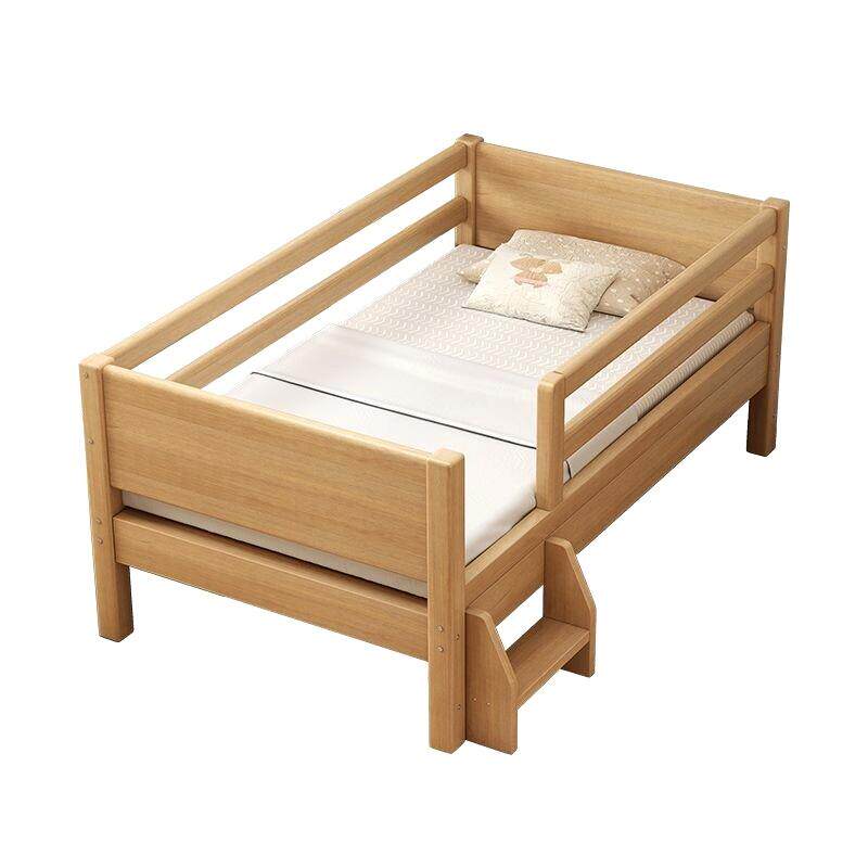 实木儿童床带护栏婴儿小床男孩女孩拼接床宝宝床边床加宽拼接大床