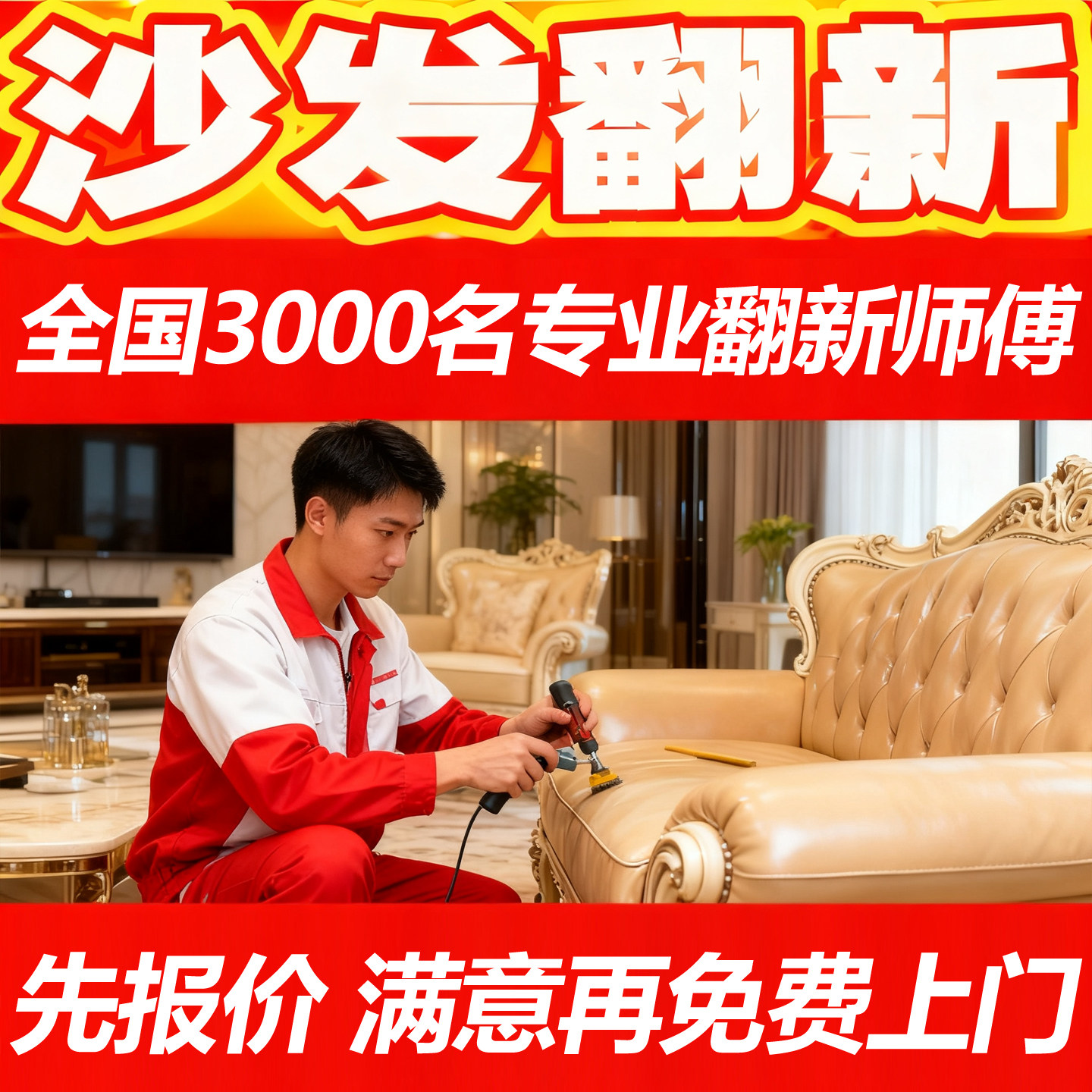 沙发翻新换皮布旧床头餐椅海绵包改造贵妃椅南京郑州海口免费上门