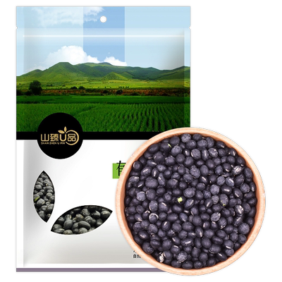 山臻优品品有机黑豆350g粗粮五谷