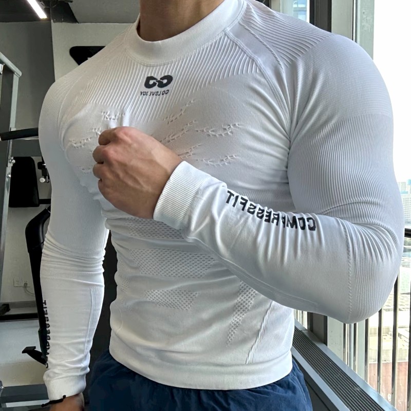 golovejoy速干衣男压缩保暖内衣滑雪服打底登山骑行健身排汗透气