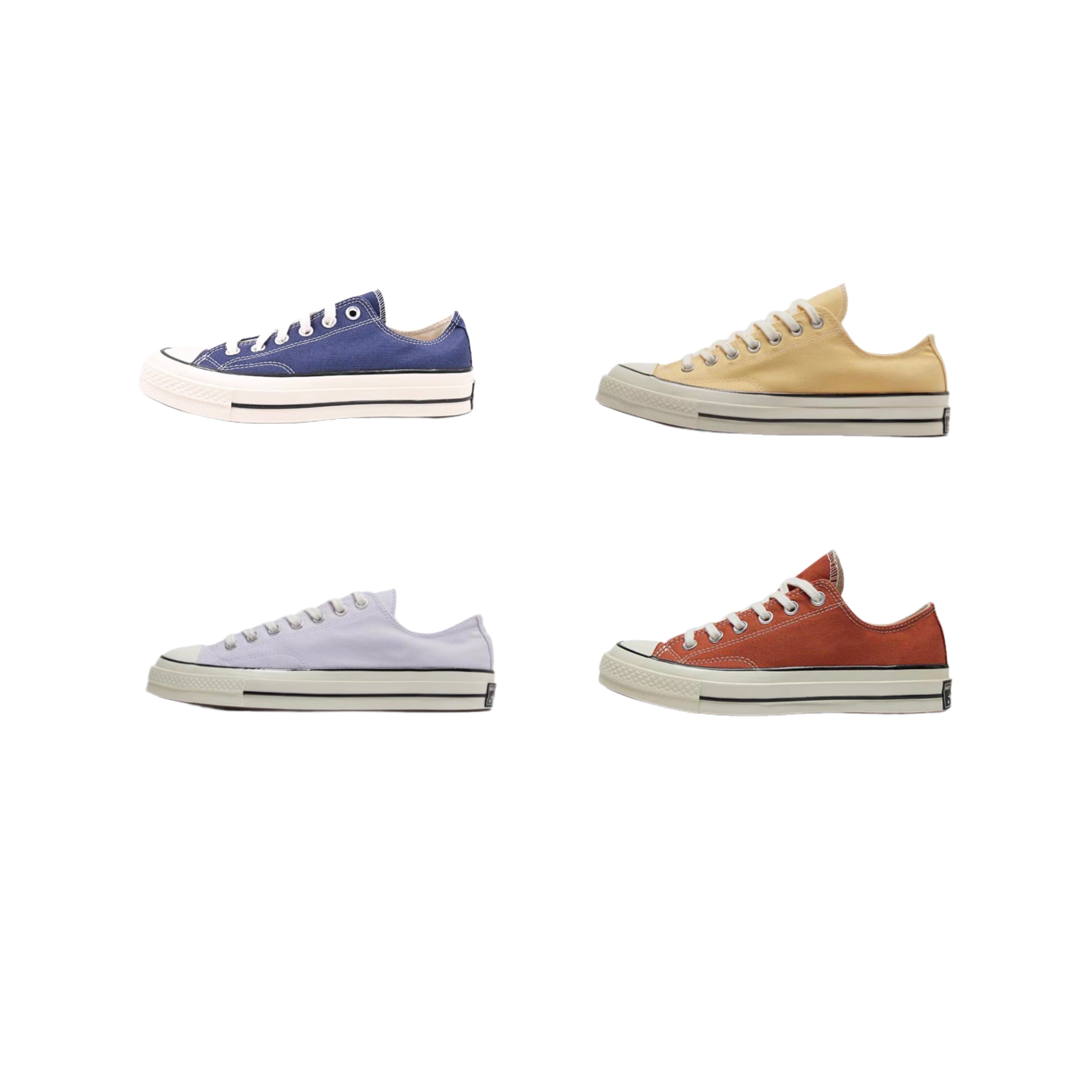 Converse/匡威 1970s 紫色低帮帆布鞋男女同款A04592C A04591C