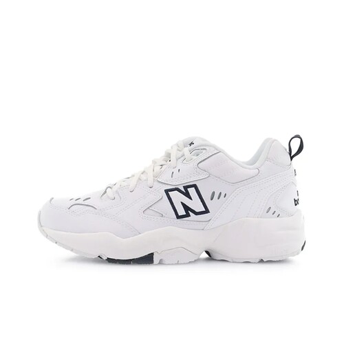 New Balance 608 潮流 透气 耐磨 休闲鞋 White/Navy 白色/墨蓝