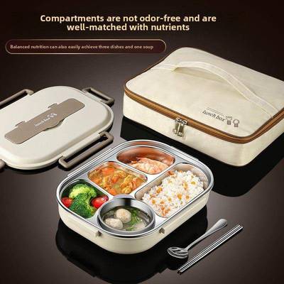 lunch box tableware bento insulation compartments饭盒保温盒