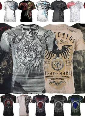 Vintage T Shirt For Men 3D Print Archaic By Affliction