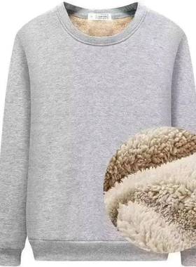 Thickened Fleece-lined Men's Sweatshirt Winter New Style Loo
